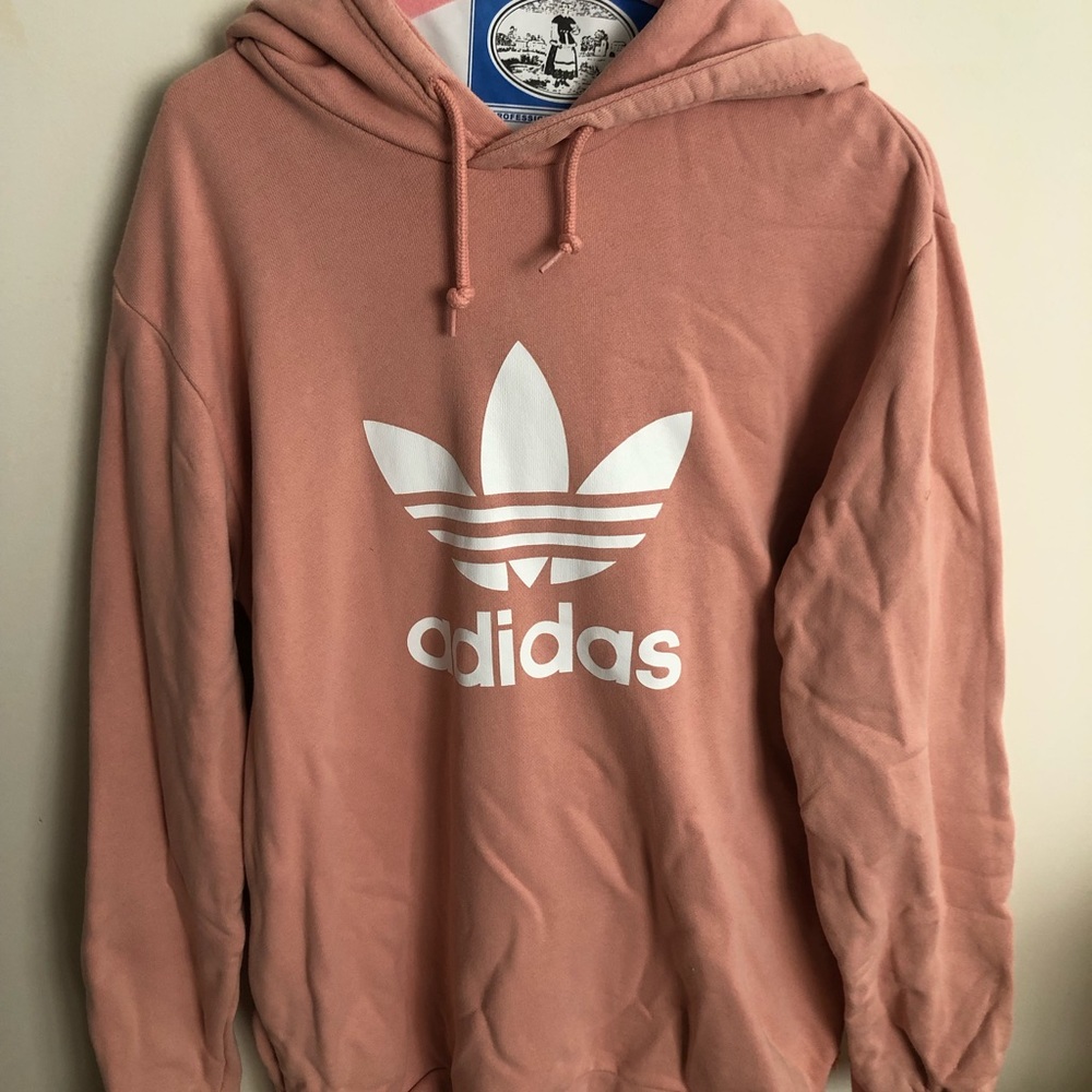 Pink/Salmon Adidas hoodie
